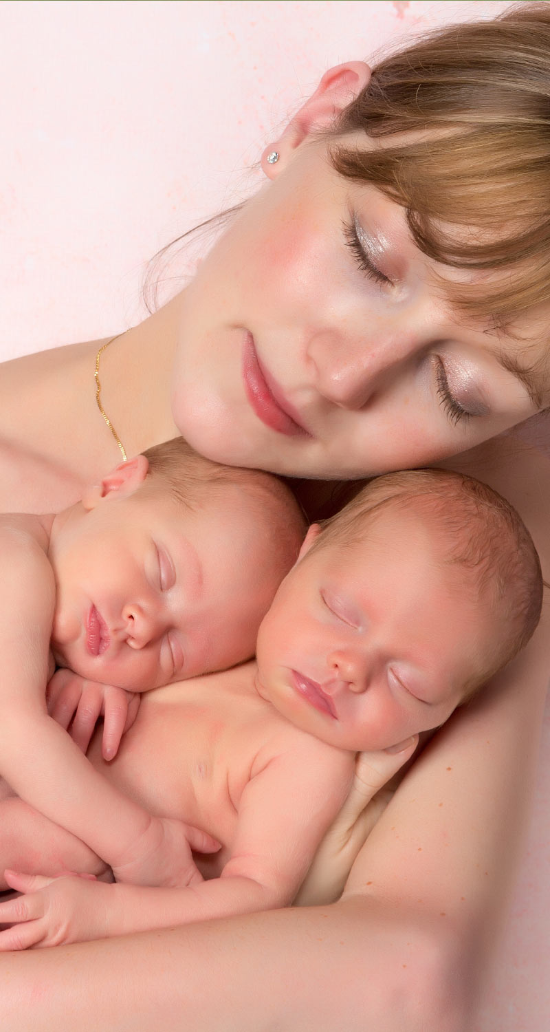 Mother Holding Twins Mother Holding Twins